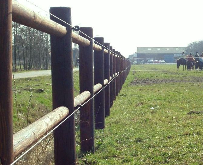 Lezen smal Blaast op Paardenomheining - Huet Bois